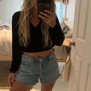 Zara Cropped Bomber Jacket